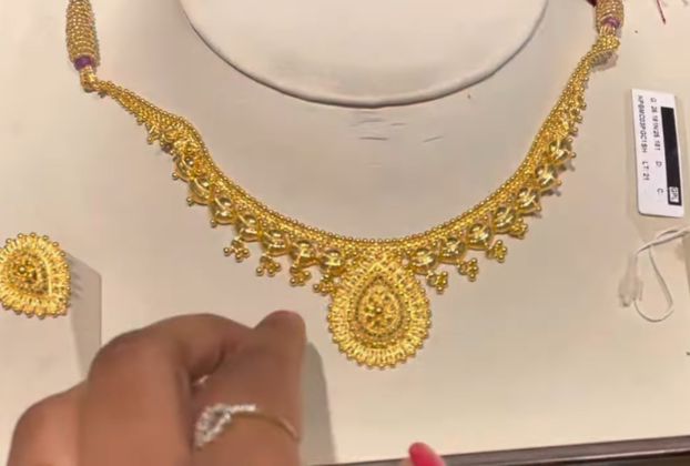 Indian gold necklace