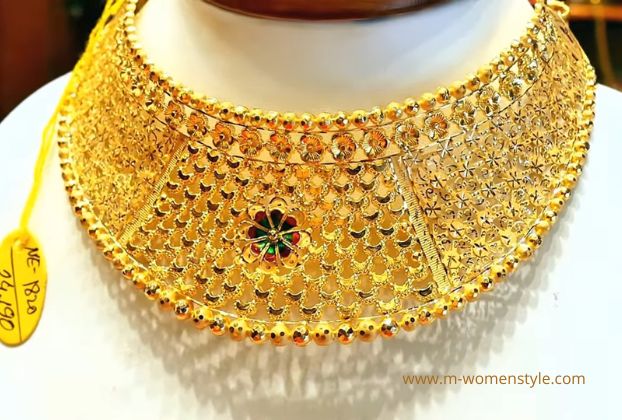 Malabar Gold choker necklace designs with price and weight