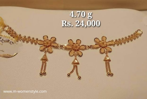 best mini choker designs in gold with weight