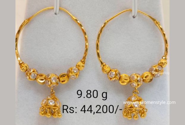 real gold hoop earrings