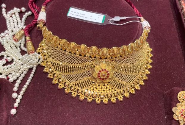 indian gold choker necklace