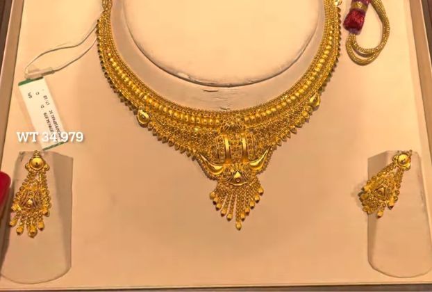 indian gold necklace design
