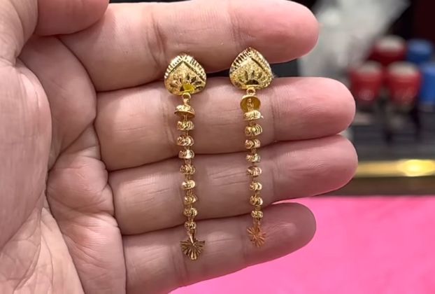 1.56 grams gold earrings designs