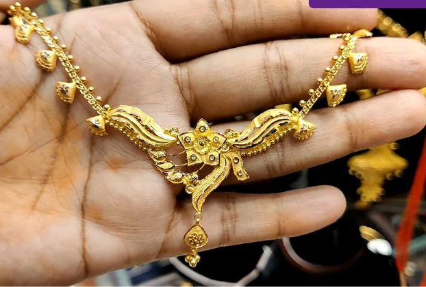 10 grams gold necklace designs