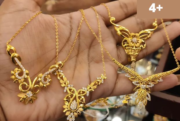 4 Latest Collection Of Gold Necklace Under 60,000