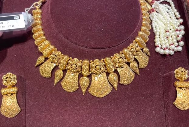 necklace designs gold new model