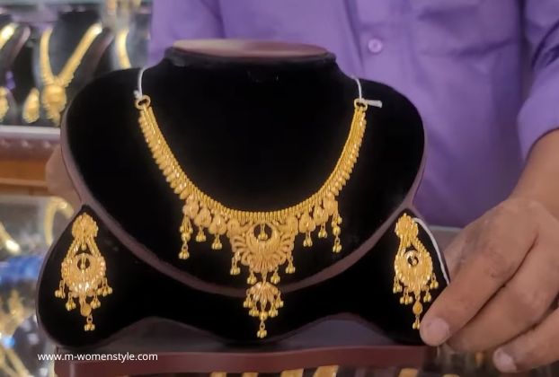 10 grams wedding gold necklace design