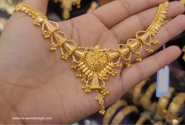 12 Latest Collection Of wedding gold necklace design 2022