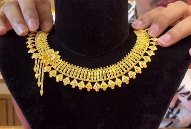 gold choker necklace designs