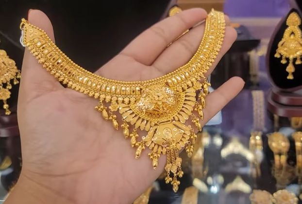 gold necklace design images with price