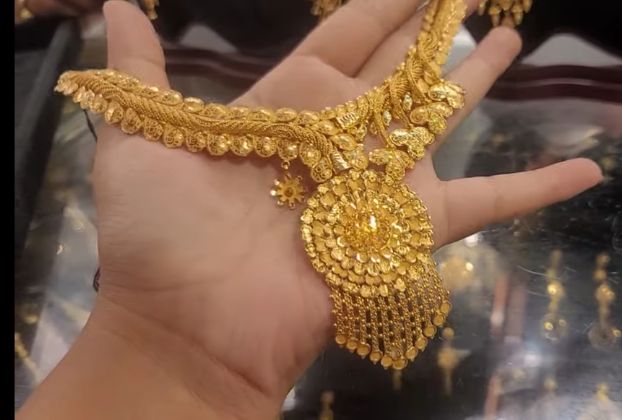 gold necklace design images