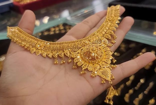 gold necklace designs unique for women
