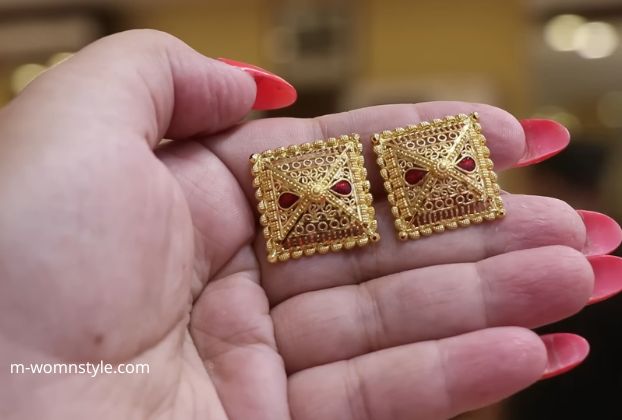 latest design of gold earrings 10