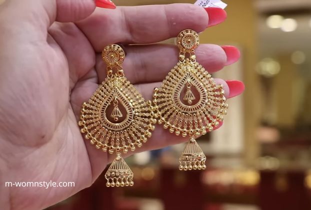 latest design of gold earrings 12