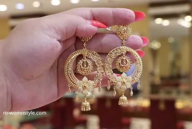 latest design of gold earrings 14