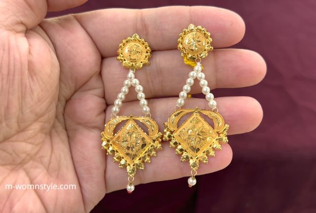 latest design of gold earrings 20