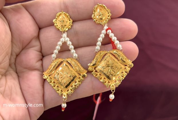 latest design of gold earrings 21