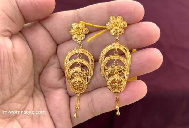 latest design of gold earrings 22
