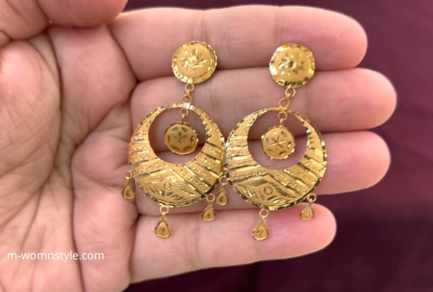 latest design of gold earrings 24