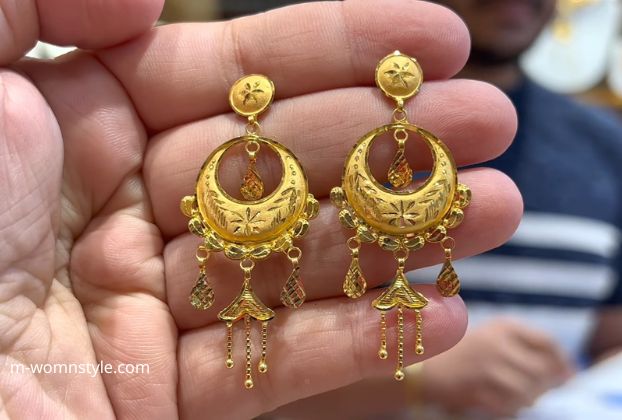 latest design of gold earrings 29