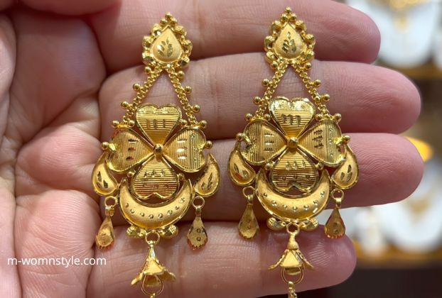 latest design of gold earrings 30