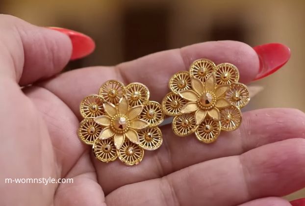 latest design of gold earrings 7