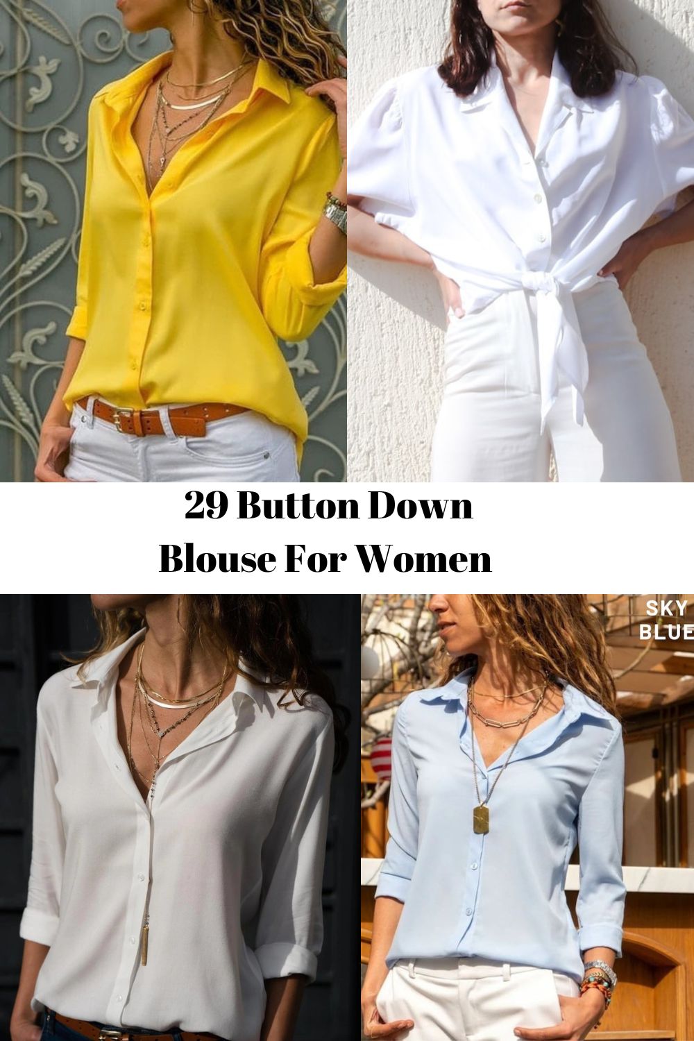 29 Button Down Blouse For Women 