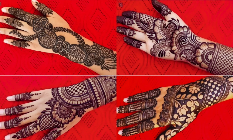 Royal Half Hand Mehndi Design