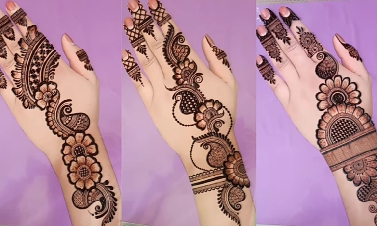 Top 4 New back Mehndi design for eid || Simple Mehendi design || Henna  designs for beginners - YouTube