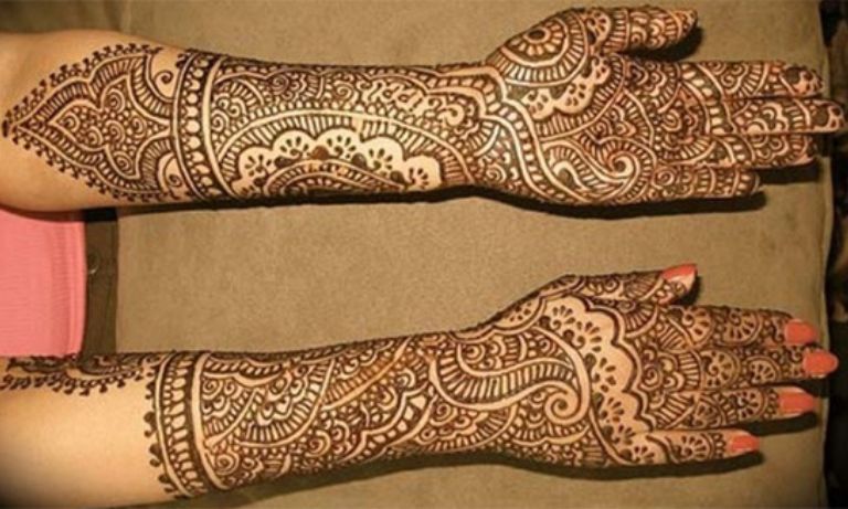 Full Hand Rajasthan Mehndi Design