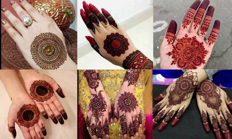 Simple Gol Tikka Mehndi Designs For Hands In 2023-24 | FashionEven
