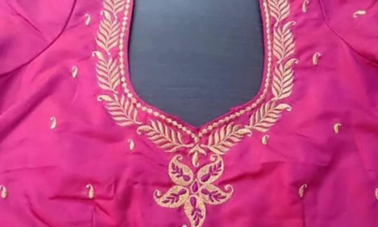 Different Types of Thread Work in Blouse
