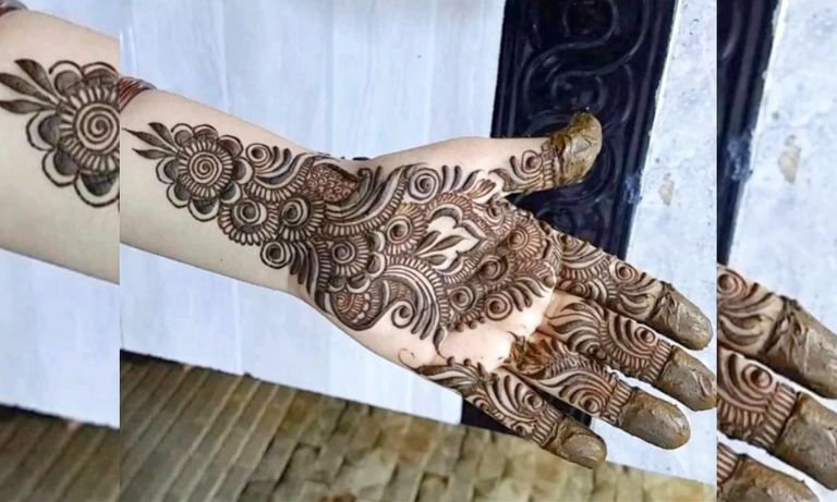 Arabic mehndi Designs Front Hand Simple and Beautiful Easy