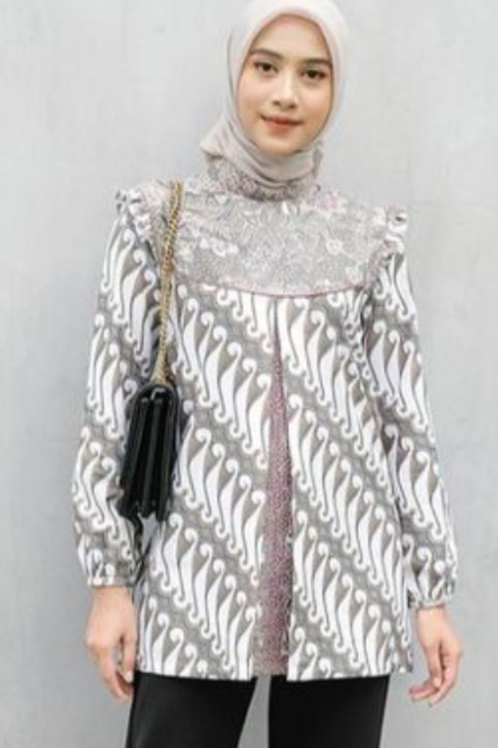 Batik Shirt Blouse Model for Girls