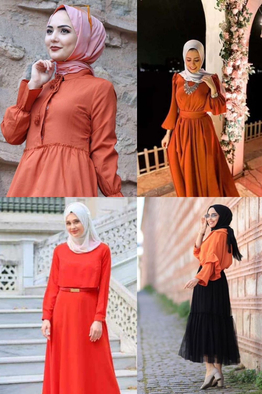 Baju Orange Cocok Dengan Jilbab Warna Apa