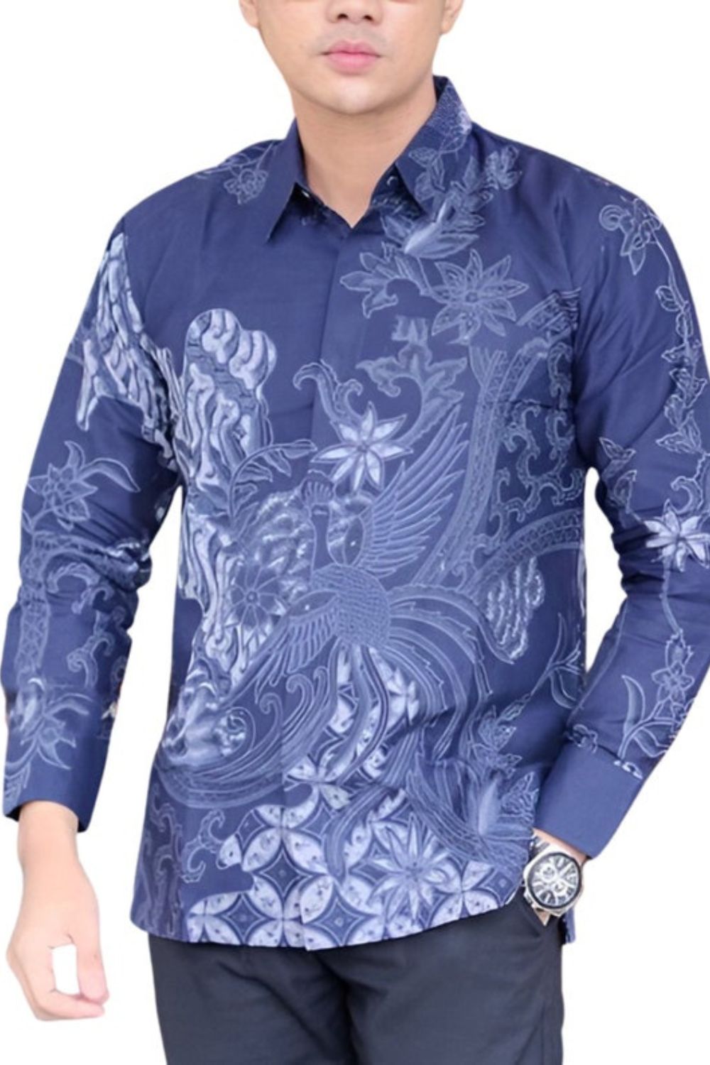 Blue Batik Shirt for Daily Wear