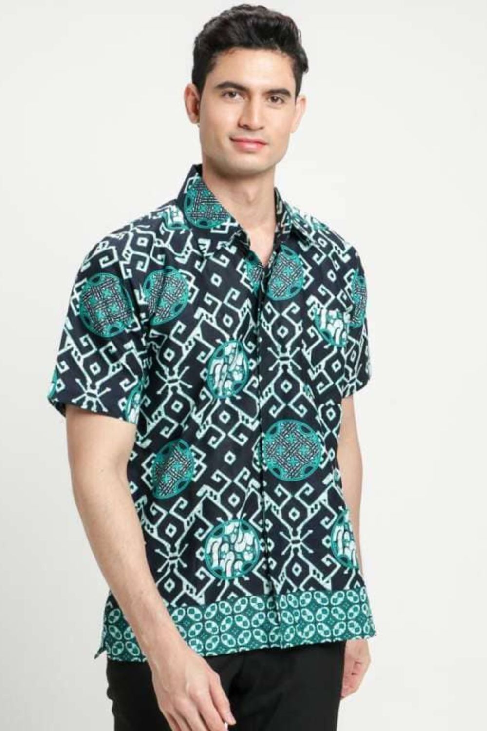 Men's Short Sleeve Batik Shirt